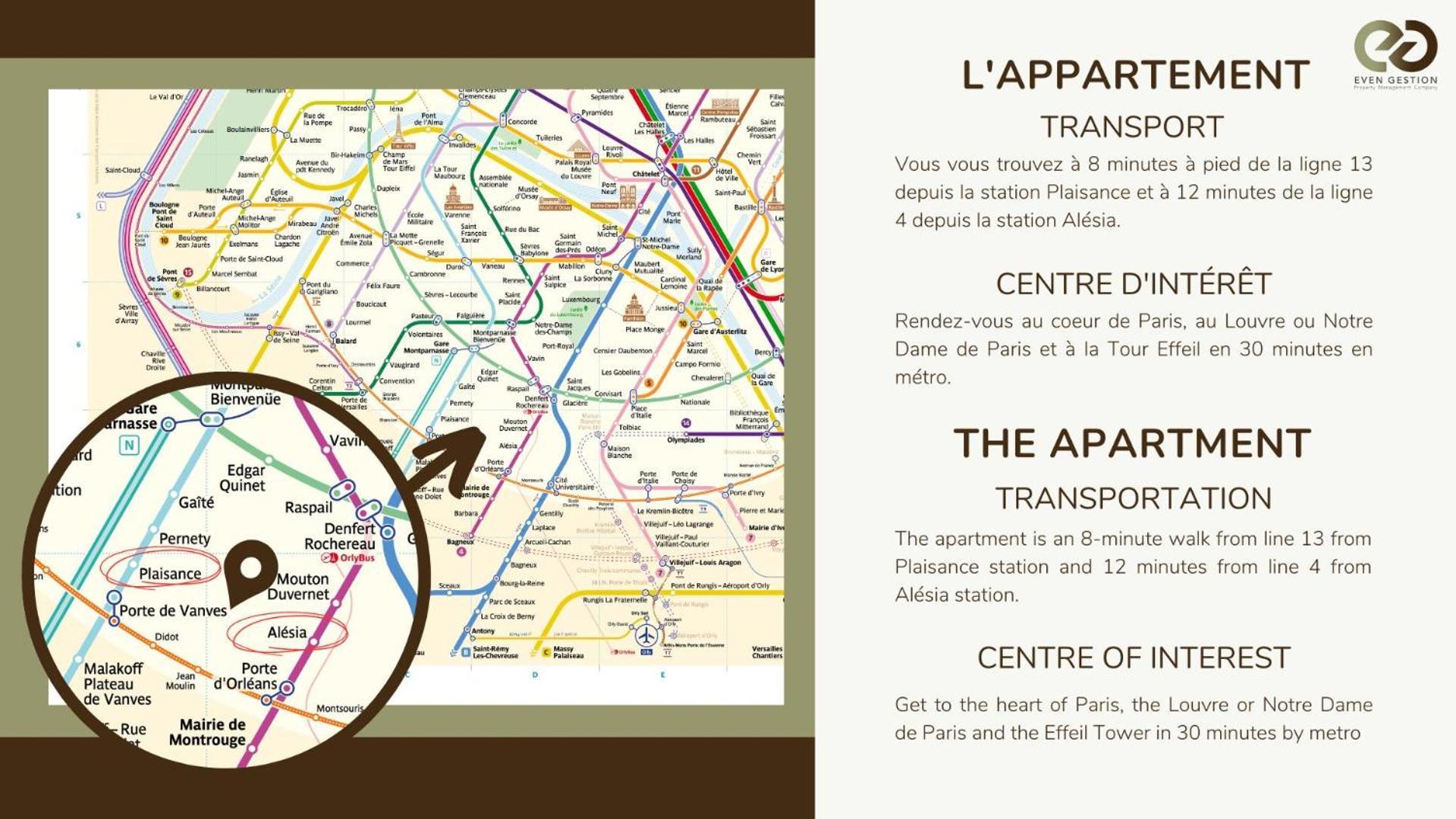 Apartment 1 Bedroom # Paris 14 # Alesia Luaran gambar